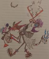 Or Treat Trick angry boots cat gargoyle ghost plunger scissors serious spikes // 2466x2956 // 920.4KB